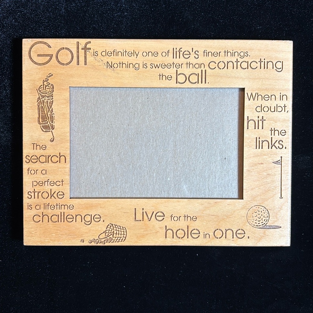 Lasercraft Golf Photo Frame